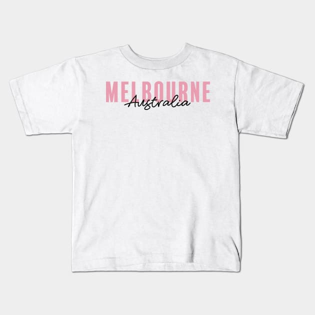 Melbourne, Australia Kids T-Shirt by aterkaderk